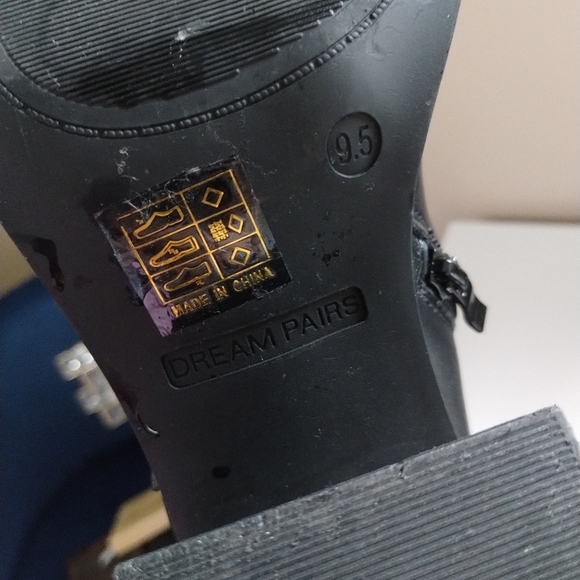 Dream Pairs Knee High Boots Chunky Heel 9.5 - Picture 10 of 11